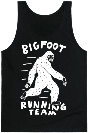 Bigfoot Running Team Tank Top - Gaston's Gym (484x484), Png Download