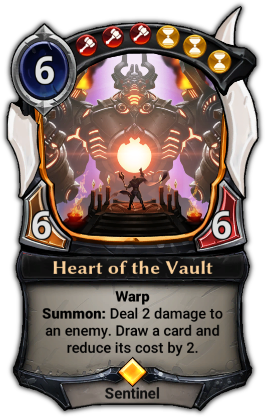 Heart Of The Vault - Eternal Card Game Jekk (529x832), Png Download