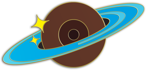 Space Boob Pin Gif - Breast (599x286), Png Download