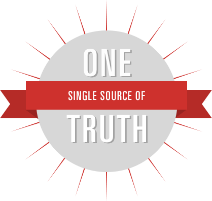 One Single Source Of Truth (418x396), Png Download