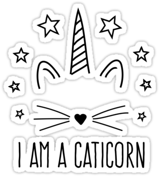 Image Free Stock A Caticorn Sticker By Wondrous Pinterest - Birthday (375x360), Png Download