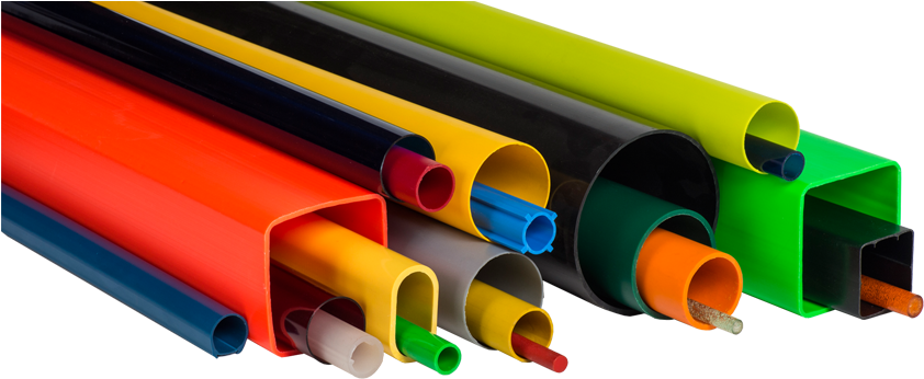 Custom Plastic Rod And Tube Extrusions - Extruded Plastic (850x361), Png Download