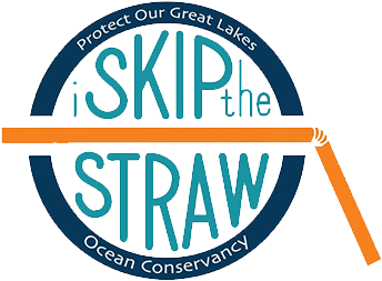 Skip The Straw (350x350), Png Download
