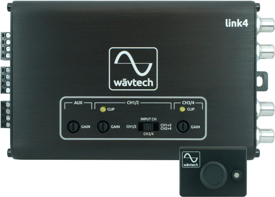 Link4 Top W Remote To Scale, 1 2 18 - Amplifier (1000x713), Png Download