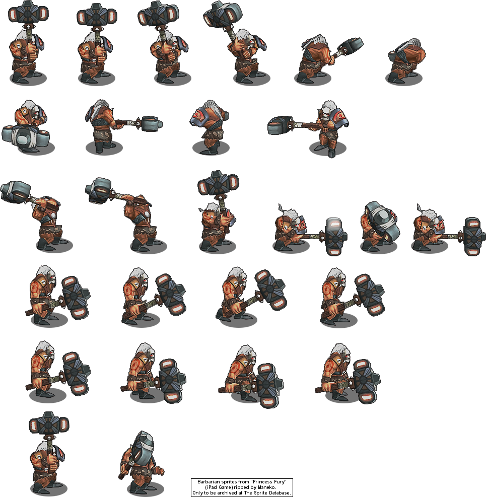 Parent Directory - Barbarian 2 Amiga Sprites (965x987), Png Download