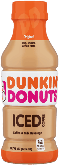 Dunkin Donuts Iced Coffee Bottle (300x600), Png Download