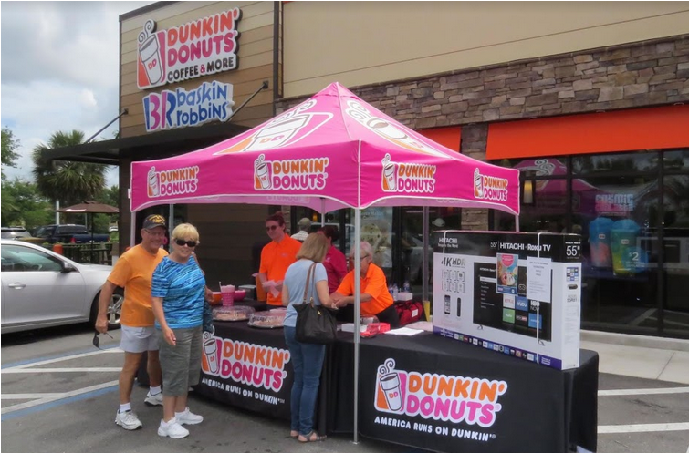 Palm Coast Dunkin' Donuts Celebrates One Year Anniversary - Palm Coast (870x580), Png Download
