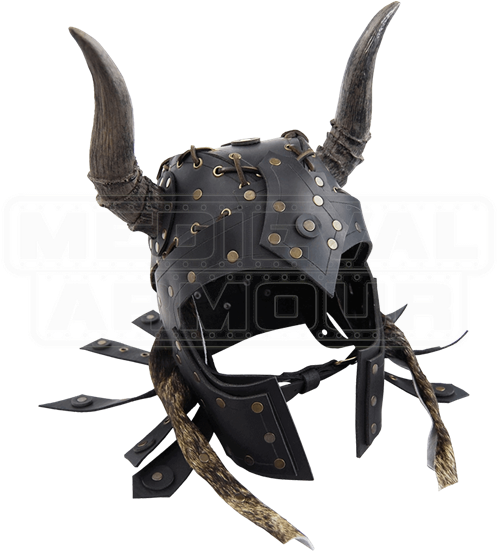 Barbarian Helm - Casque Fantastique En Cuir (550x550), Png Download