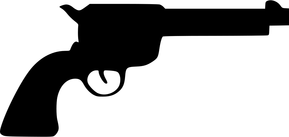 Black Revolver Png - Revolver Black Png (980x464), Png Download