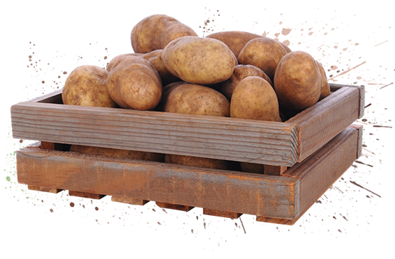 Potatoes - Potatoes Crate Png (593x480), Png Download