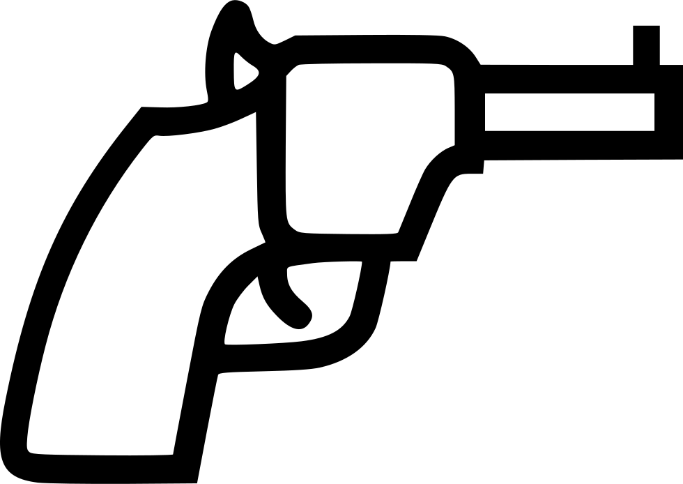 Png File - Pistol (980x694), Png Download