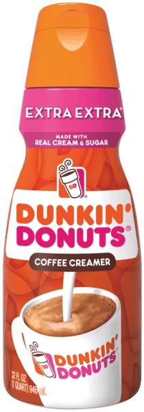 Dunkin Donuts Coffee Creamer Vanilla Extra (210x600), Png Download