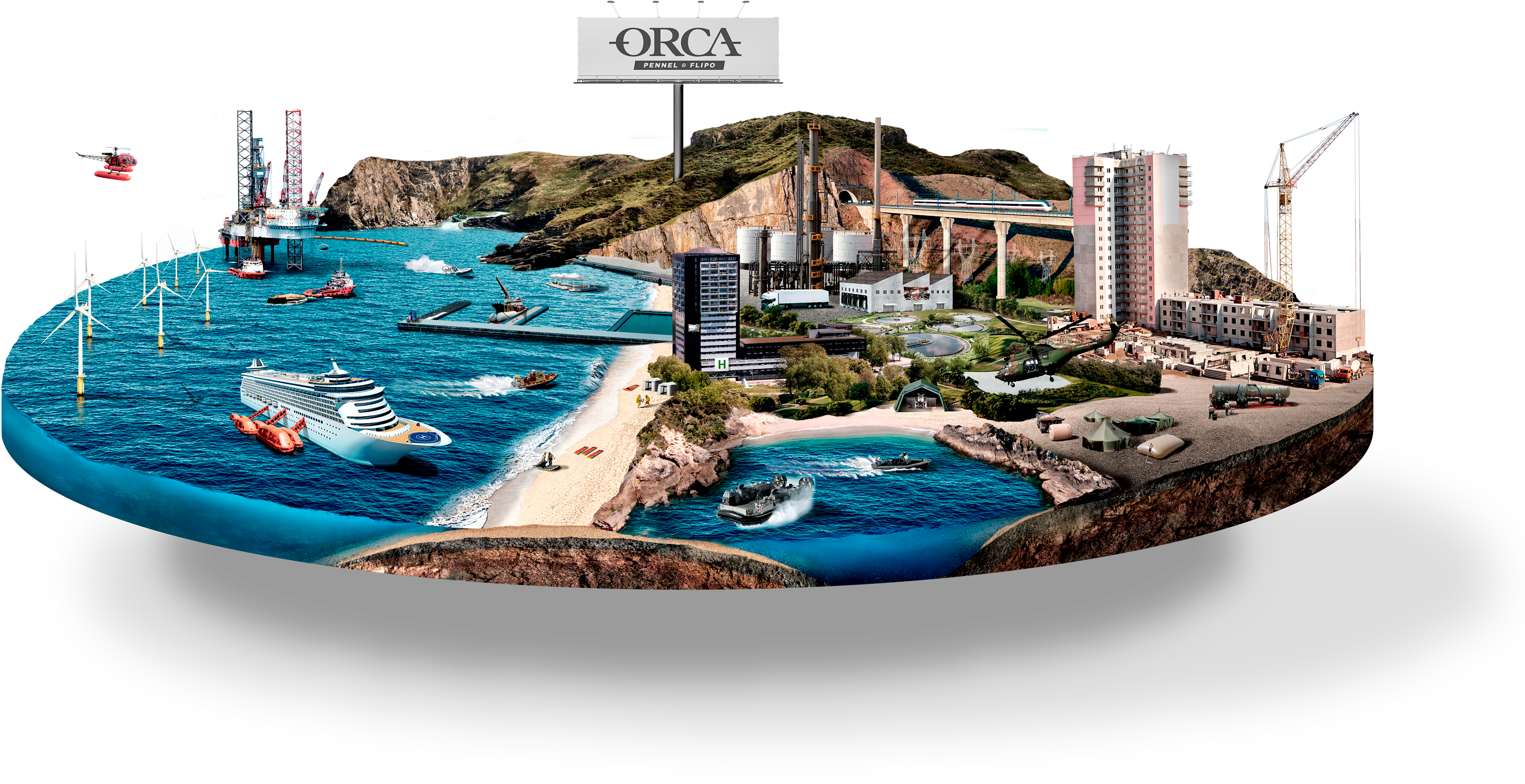 Cityscape (3000x1566), Png Download