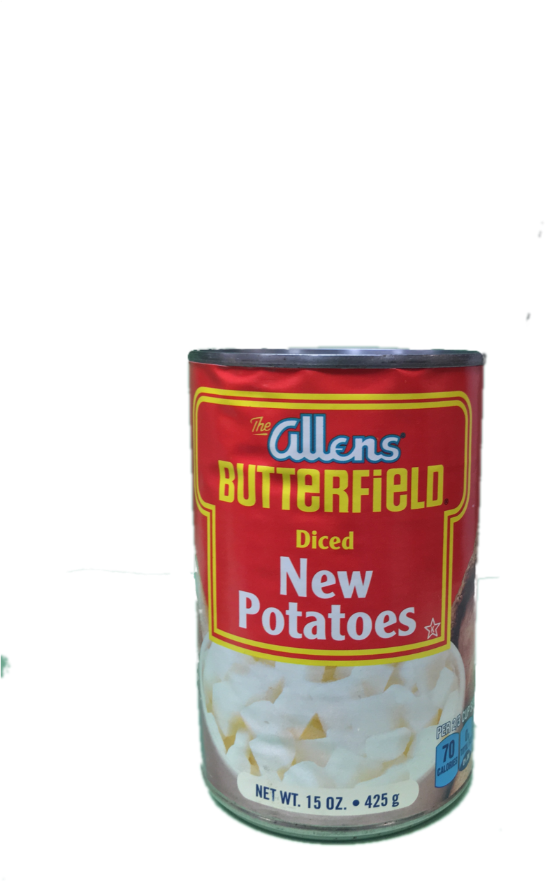 Allen Butterfield Diced New Potatoes 15 Oz (1000x1333), Png Download