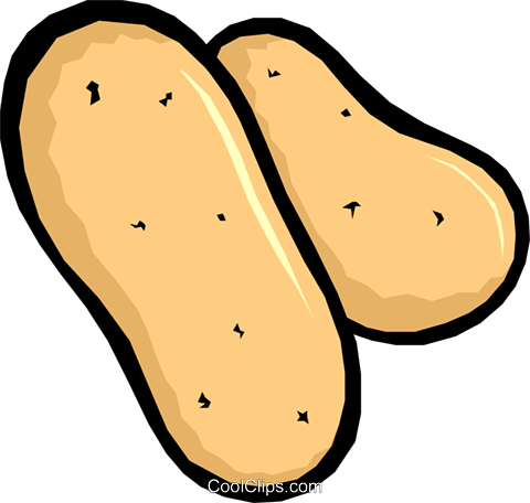 Potatoes Royalty Free Vector Clip Art Illustration - Kartoffeln (480x456), Png Download