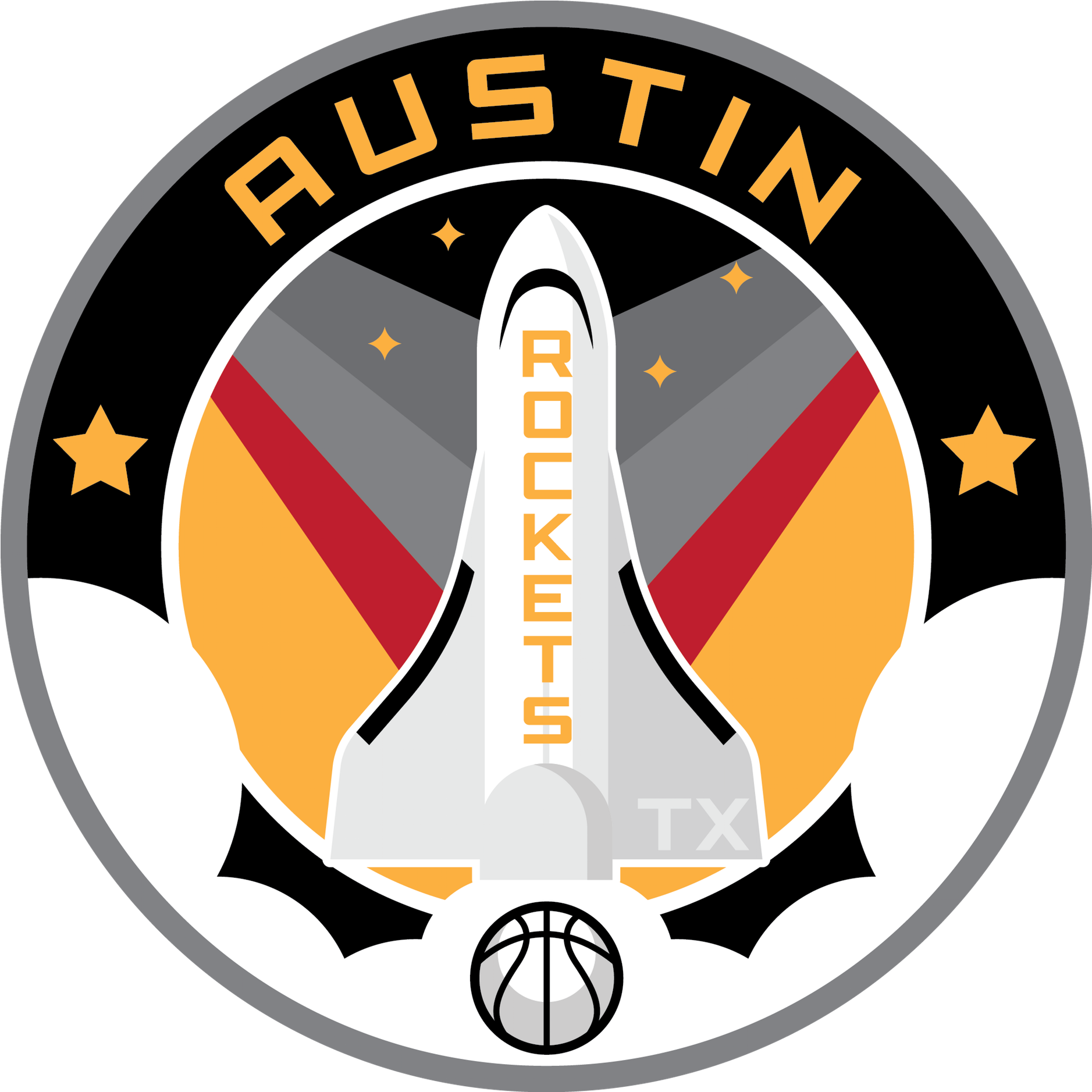 Austin Rockets - Circle (2000x2000), Png Download