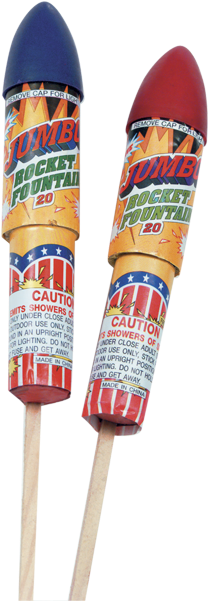 Large - Jumbo Rocket Fountain (600x600), Png Download