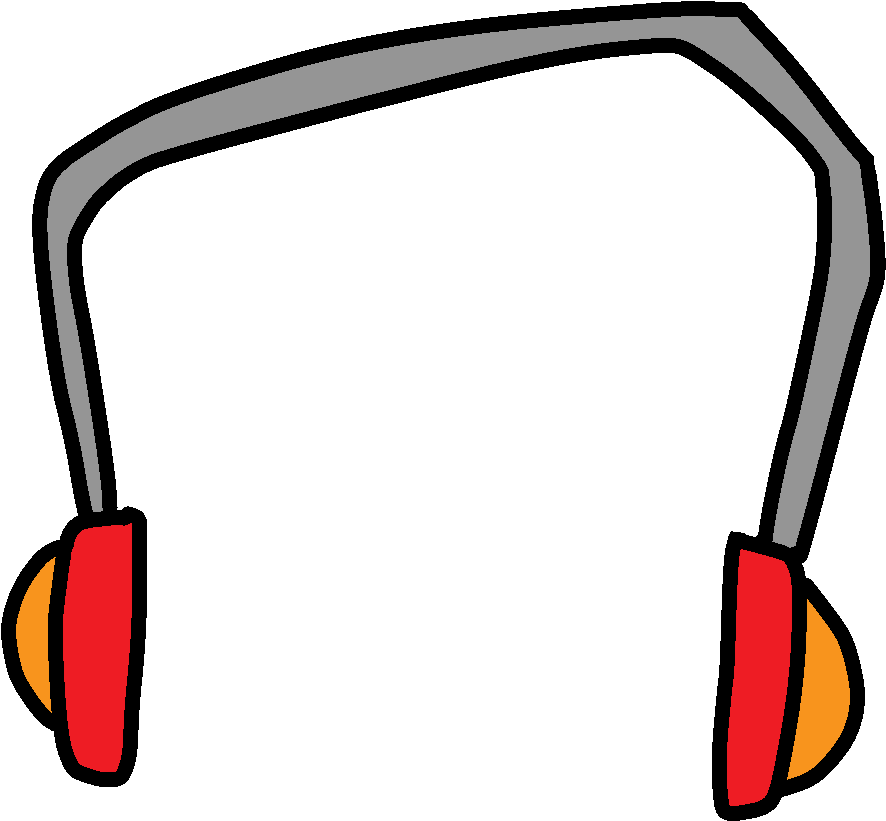 Headphones - Robotic Head Phones Png (1041x961), Png Download