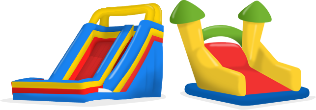Clip Art Transparent Stock Inflatables Backload Columbus - Blow Up Slide Clip Art (643x225), Png Download