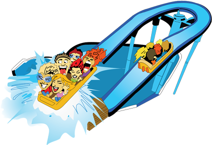 Water Park - Illustration (499x313), Png Download