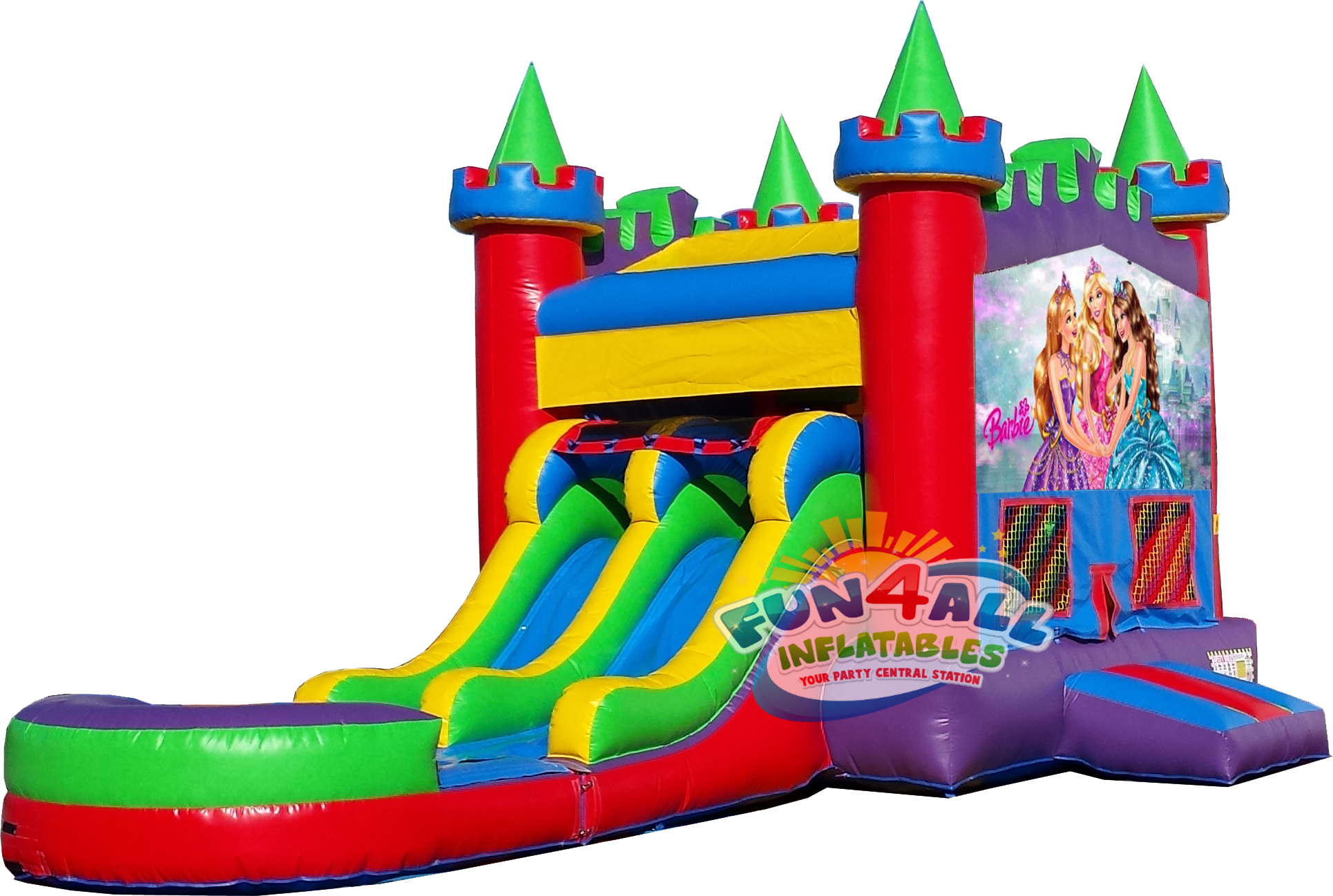 Kings Barbie Water Slide Rental Navarre, Gulf Breeze, - Infalatables Png (1930x1298), Png Download