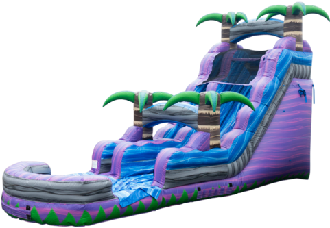 18ft Purple Crush Water Slide - Water (480x480), Png Download