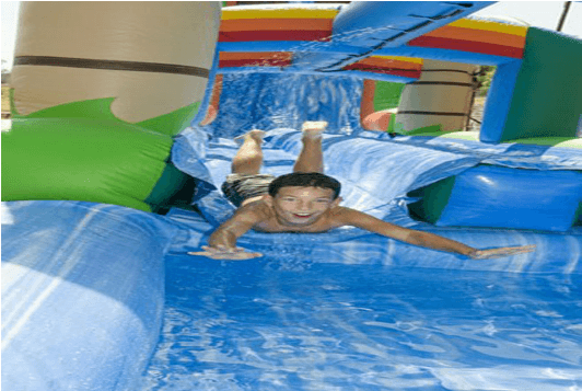 Products/thumbs/tiny 800 356 Waterslide Kid - Inflatable (800x356), Png Download