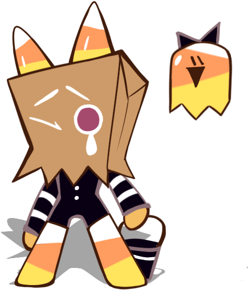 More Cookie Run Oc It's Candy Corn Cookie And Cousin - Cookie Run Candy Corn (599x744), Png Download