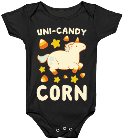 Uni-candy Corn Baby Onesy - Death Metal Baby Onesie (484x484), Png Download