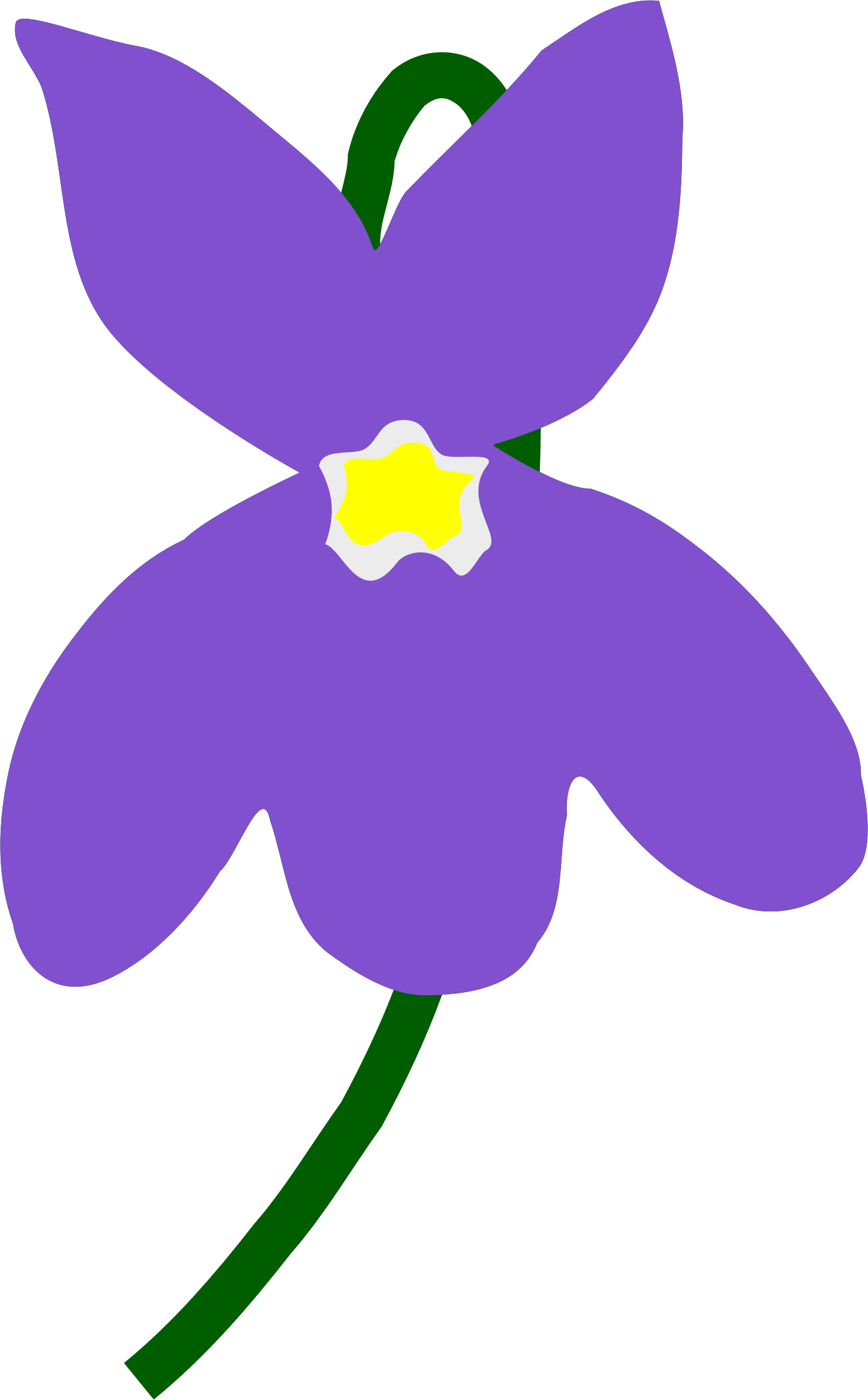 Clipart - Viola - By Joannm - Violet (1442x2324), Png Download