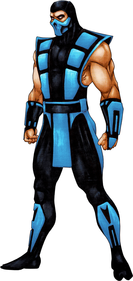 Sub Zero - Scorpion Mortal Kombat (493x1000), Png Download