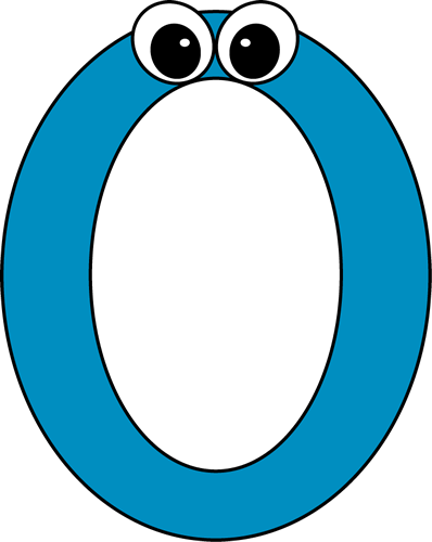 Cartoon Number Zero - Clip Art O (398x500), Png Download