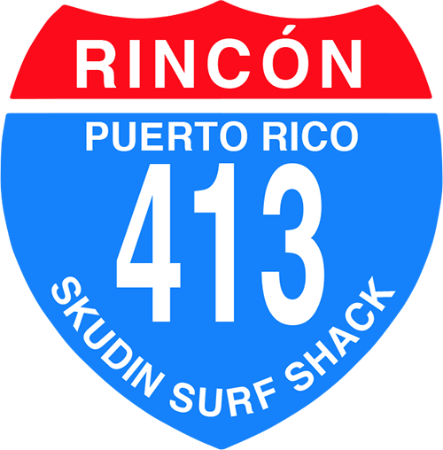 413 Skudin Surf Shack Logo - 413 Rincon Puerto Rico (500x508), Png Download