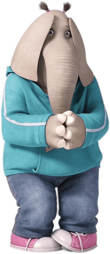 Meena Sing - Meena From Sing Movie (402x870), Png Download