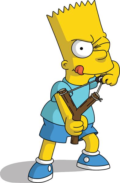 Share This Image - Bart Simpson Png (393x600), Png Download