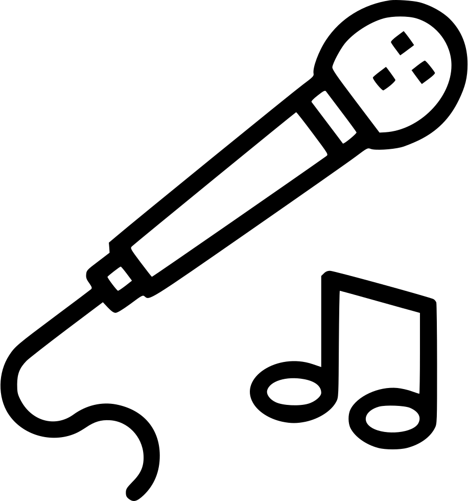 Microphone Music Note Play Entertainment Sing Comments - Microphone (916x980), Png Download