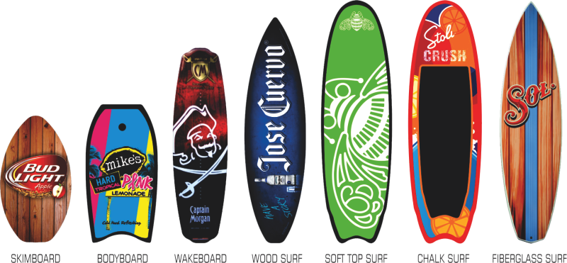 Surf Banner Png 800px - Mbs Wakeboard - 139 Cm Quantity(50) (800x371), Png Download