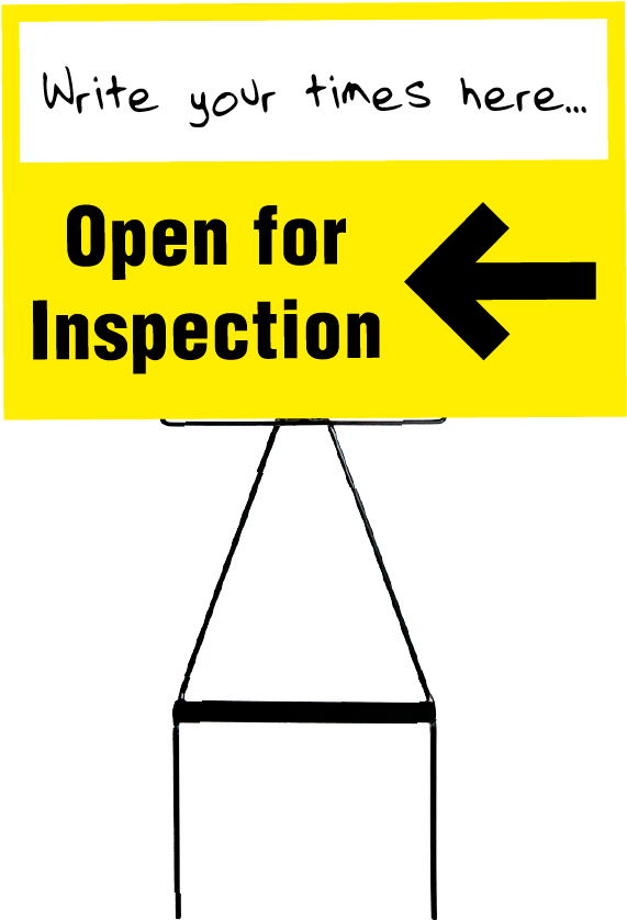 Lawnsignpropertysigns , Openinspection2 - Utc Aerospace Systems (600x867), Png Download