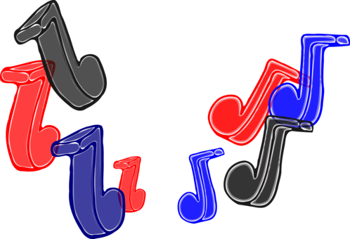 Musical Note Musical Instruments Music Download Cartoon - Staff (498x340), Png Download