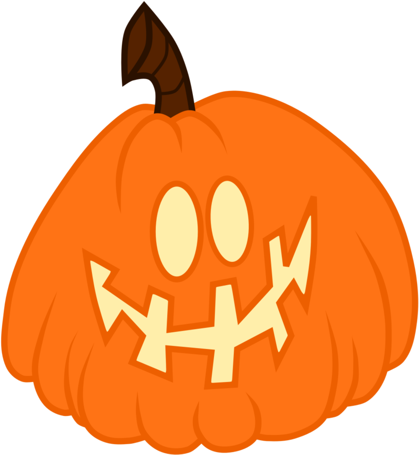 Mlp Fim Style Fat Pumpkin Carved By Inudewaruika On - Mlp Pumpkin Vector (857x932), Png Download
