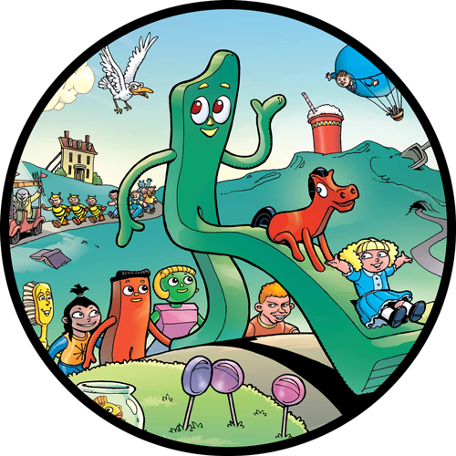 Gumby - Gumby Cartoon (500x500), Png Download