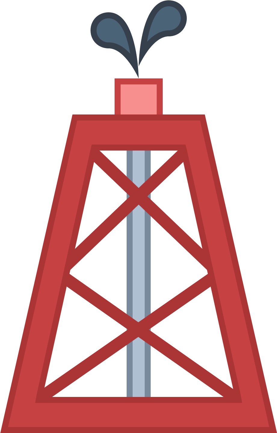 Oil Rig Icon - Gas Flare Icon (1600x1600), Png Download