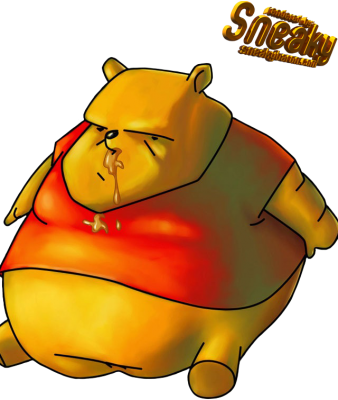 Fat Winnie The Poo - Winnie The Poo Poo (338x400), Png Download