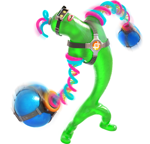 C-enutnuwae9kgb - Arms Characters Nintendo Switch (550x506), Png Download