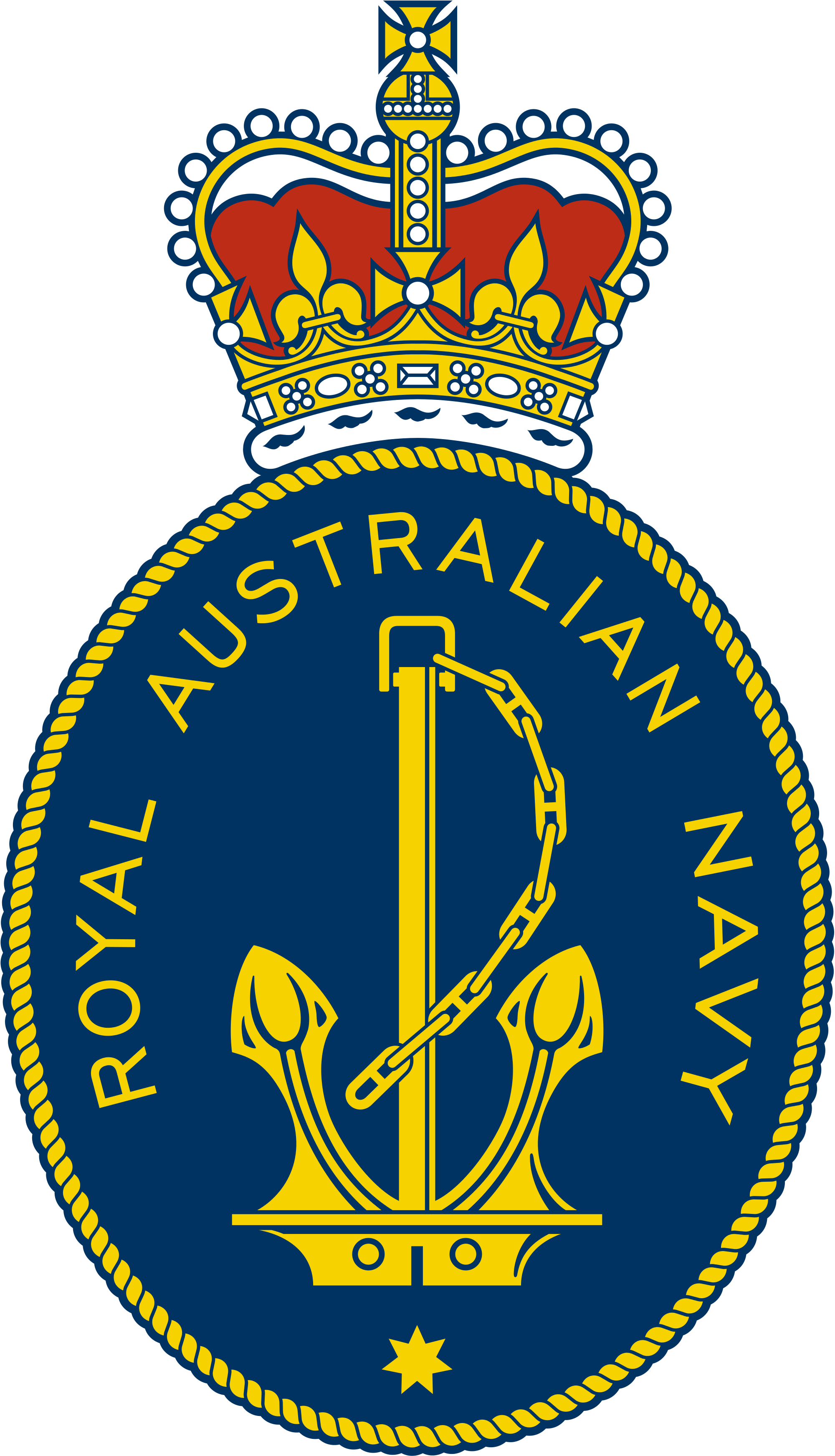 Open - Royal Australian Navy Logo (2000x3488), Png Download