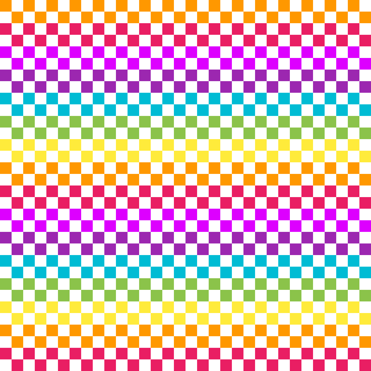 Checker Rainbow - Mobile Phone Template Transparent Background (1184x1184), Png Download