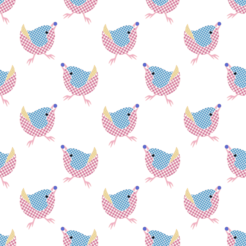 Clipart Gingham Birdseamless Pattern - Puntos Acuarela (800x800), Png Download