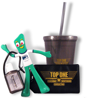 Gumby At Mega Partnering Conference V - Figurine (400x420), Png Download