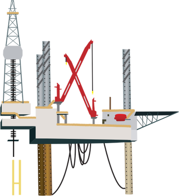Go To Image - Oil Rig (364x400), Png Download