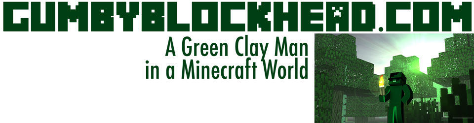 Gumbyblockhead - Com - Minecraft (960x250), Png Download